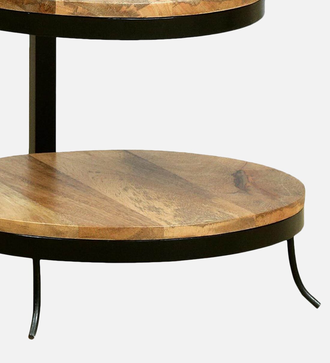 Buy Arlo Solid Wood End Table In Natural Finish By Bohemiana Online