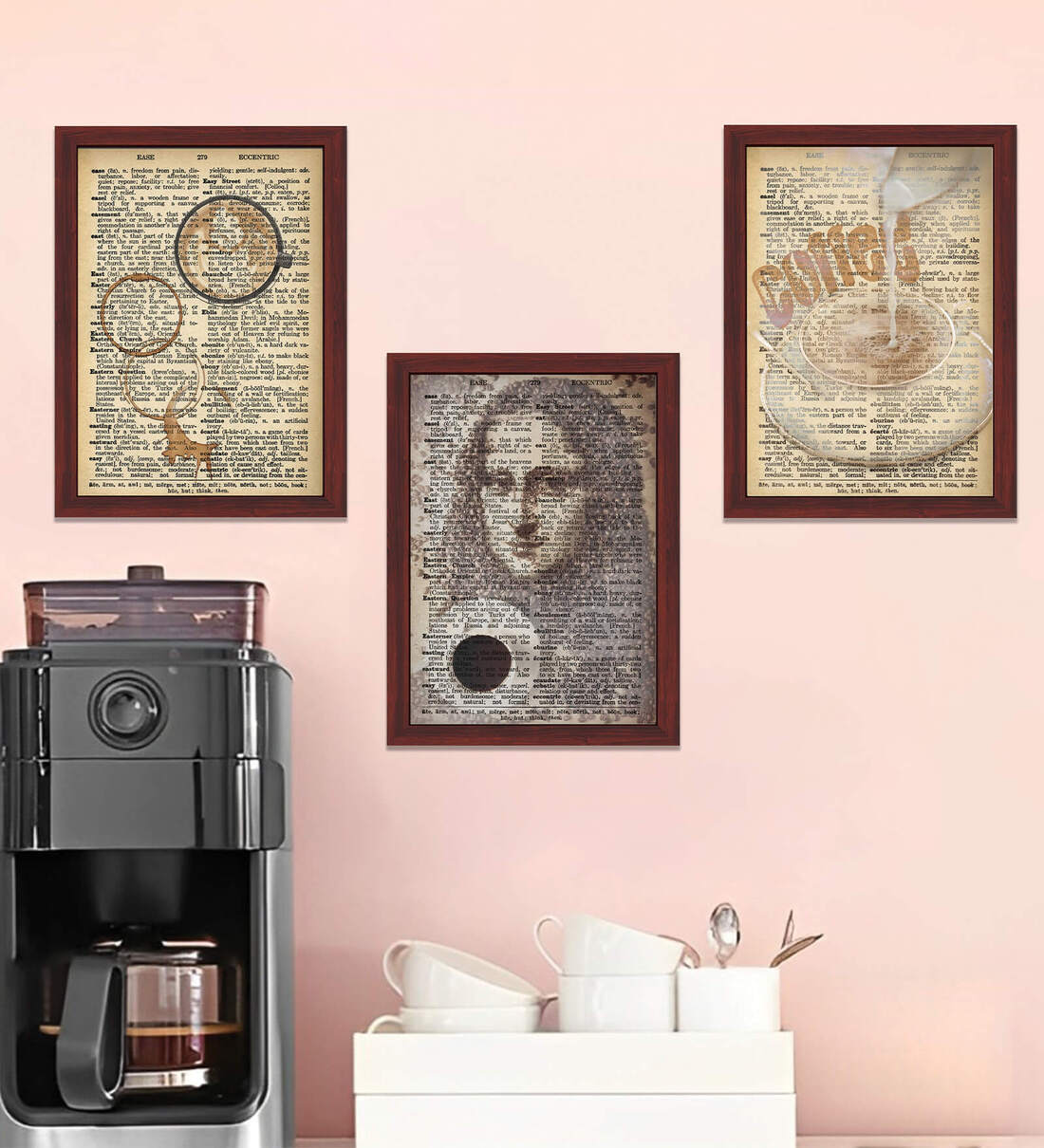 Art Street Dictionary ArtPrint Portrait of Mona Lisa Wall Hanging for Home Decor