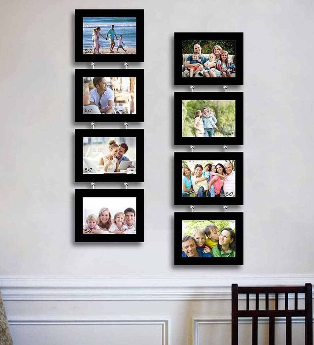 Buy Vera Set Of 8 Black Solid Wood Collage Photo Frames at 9% OFF by ...