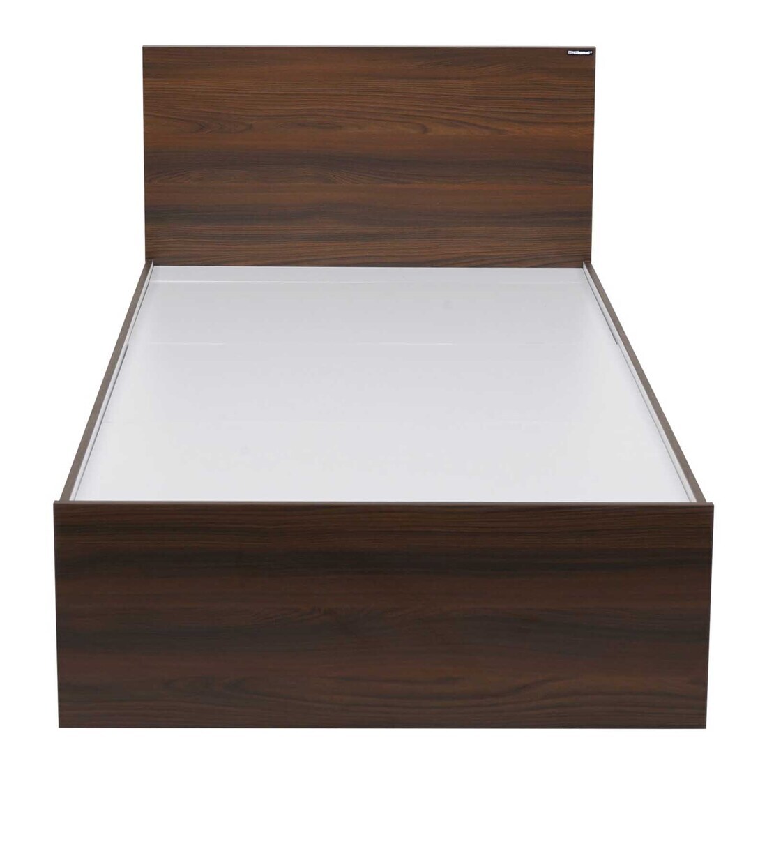Buy Arthur Single Size Bed in Walnut Finish by Nilkamal Online Modern