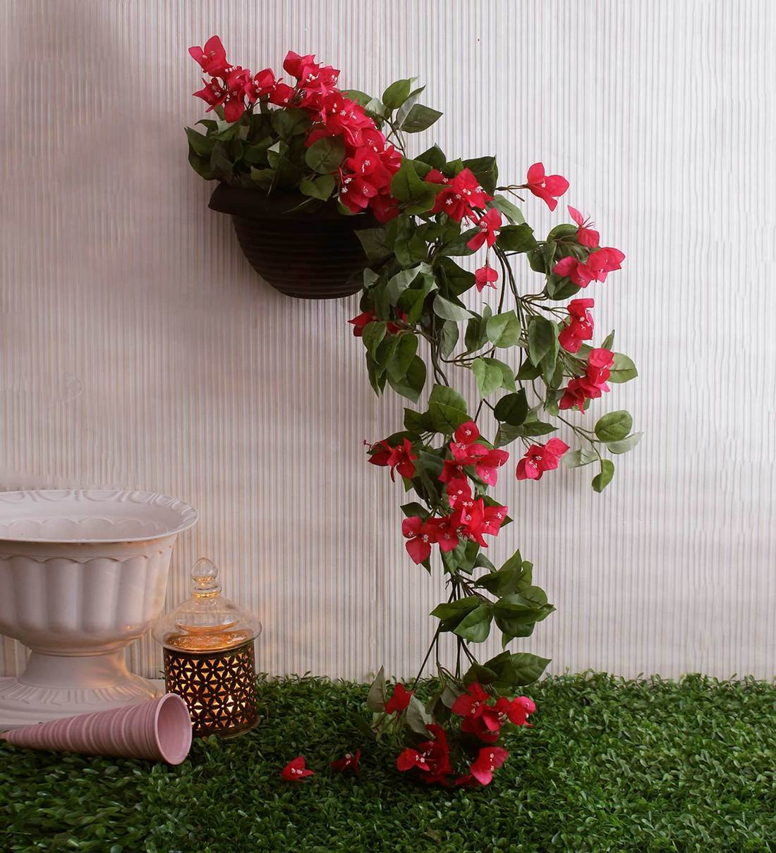 Buy Pink Artificial Decorative Bougainvillea Bush by Fourwalls Online Artificial Flowers