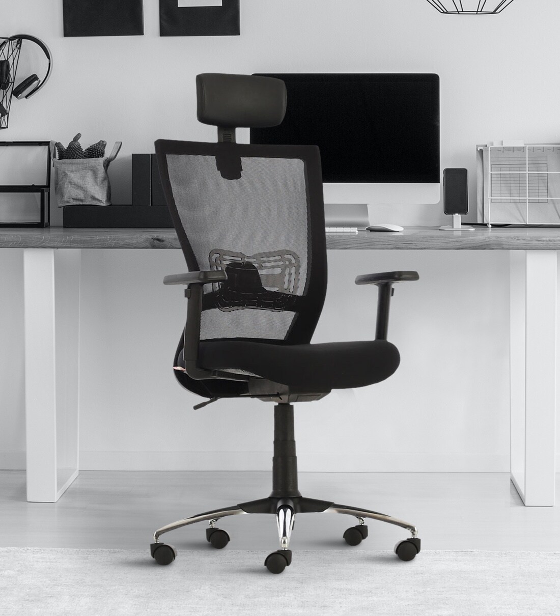 Buy Artline Ergonomic Chair In Black Colour By Durian Online High Back Ergonomic Chairs Chairs Furniture Pepperfry Product
