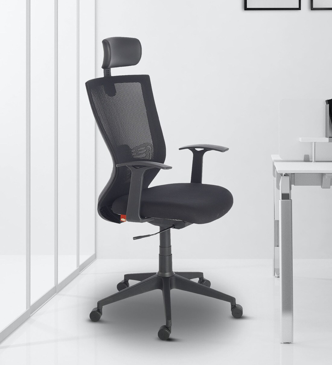 Buy Artline Standard High Back Ergonomic Chair In Black Colour By Durian Online High Back Ergonomic Chairs Chairs Furniture Pepperfry Product