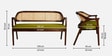 Arbor Teak Wood Settee In Green Color Arbor Teak Wood Settee In Green Color