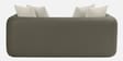 Arcade Leatherette 2 Seater Sofa with Solid Wood Fluting and Fabric Seat in Grey Colour Arcade Leatherette 2 Seater Sofa with Solid Wood Fluting and Fabric Seat in Grey Colour