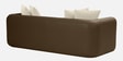 Arcade Leatherette 3 Seater Sofa with Solid Wood Fluting and Fabric Seat in Beige Colour Arcade Leatherette 3 Seater Sofa with Solid Wood Fluting and Fabric Seat in Beige Colour