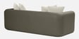 Arcade Leatherette 3 Seater Sofa with Solid Wood Fluting and Fabric Seat in Grey Colour Arcade Leatherette 3 Seater Sofa with Solid Wood Fluting and Fabric Seat in Grey Colour