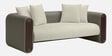 Arcade Leatherette 3 Seater Sofa with Solid Wood Fluting and Fabric Seat in Grey Colour Arcade Leatherette 3 Seater Sofa with Solid Wood Fluting and Fabric Seat in Grey Colour