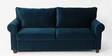 Antwerp Velvet 3 Seater Sofa In Teal Blue Colour