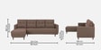 Aria Fabric RHS 6 Seater Sectional  Sofa In Earth Brown Colour
