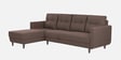 Aria Fabric RHS 6 Seater Sectional  Sofa In Earth Brown Colour