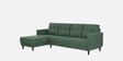 Scott Leatherette RHS Sectional Sofa In Green Colour