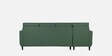 Scott Leatherette RHS Sectional Sofa In Green Colour