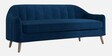 Aria Velvet 3 Seater Sofa in Blue Colour
