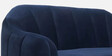 Aria Velvet 3 Seater Sofa in Blue Colour