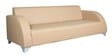Aris 3 Seater Sofa With Ivory Finish