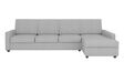 Aristo 5 Seater LHS Sectional Sofa In Sandy Grey Colour
