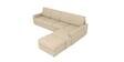 Aristo Fabric LHS Sectional Sofa in Bliss Beige Colour