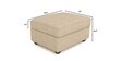 Aristo Fabric LHS Sectional Sofa in Bliss Beige Colour