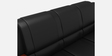Aristocrat Advance Leatherette 3 Seater Sofa In Black Colour