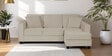 Aristocrat Velvet LHS Sectional Sofa In Camel Beige Finish