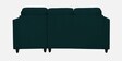 Aristocrat Velvet LHS Sectional Sofa In Emerald Green Finish