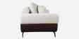 Arizona Leather Fabric 3 Seater Sofa In Beige And Brown Colour
