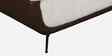 Arizona Leather Fabric 3 Seater Sofa In Beige And Brown Colour
