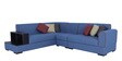 Arlo RHS Sectional Sofa In Blue Colour in L Shape
