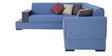 Arlo RHS Sectional Sofa In Blue Colour in L Shape