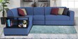 Arlo RHS Sectional Sofa In Blue Colour in L Shape