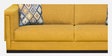 Osbert Fabric 3 Seater Sofa In Gold Yellow Colour