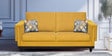 Osbert Fabric 3 Seater Sofa In Gold Yellow Colour