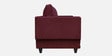 Osbert Fabric 3 Seater Sofa In Royal Maroon Colour