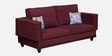 Osbert Fabric 3 Seater Sofa In Royal Maroon Colour