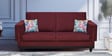 Osbert Fabric 3 Seater Sofa In Royal Maroon Colour