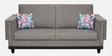 Osbert Fabric 3 Seater Sofa In Smoke Grey Colour