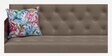 Royal Velvet 3 Seater Sofa In Brown Colour