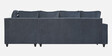 Sarah Fabric RHS 6 Seater Corner Sofa with Ottoman  In  Grey Colour