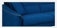 Victoria Velvet Sofa Set In Blue Colour (3+1+1)