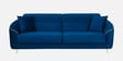 Victoria Velvet Sofa Set In Blue Colour (3+1+1)