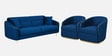 Victoria Velvet Sofa Set In Blue Colour (3+1+1)