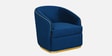 Victoria Velvet Sofa Set In Blue Colour (3+1+1)
