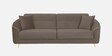 Victoria Velvet Sofa Set In Brown Colour (3+1+1)