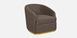 Victoria Velvet Sofa Set In Brown Colour (3+1+1)