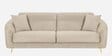 Victoria Velvet 3 Seater Sofa In Beige Colour