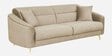 Victoria Velvet 3 Seater Sofa In Beige Colour