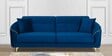 Victoria Velvet 3 Seater Sofa In Blue Colour