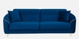 Victoria Velvet 3 Seater Sofa In Blue Colour