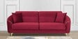 Victoria Velvet 3 Seater Sofa In Maroon Colour